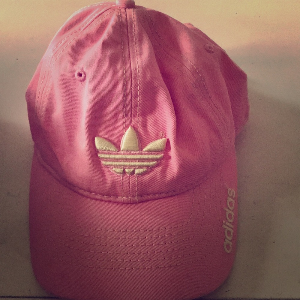 Pink adidas hat